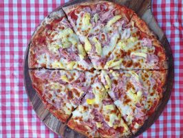 ham and pine - Farmer Brown_s Pizza